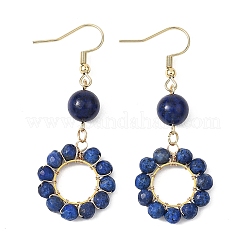 304 Stainless Steel Round Dangle Earrings&nbsp;EJEW-JE06786