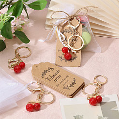Zinc Alloy Resin Cherry Keychains&nbsp;KEYC-GL0001-18