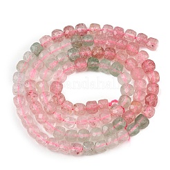 Gradient Color Natural Red and Green Strawberry Quartz Beads Strands&nbsp;GG-NH0007-C02-01