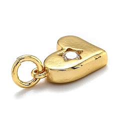 Brass Micro Pave Cubic Zirconia Pendants&nbsp;ZIRC-O039-21G