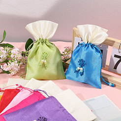 7Pcs 7 Colors Rectangle Cloth Sachet Packing Pouches&nbsp;ABAG-CA0001-19