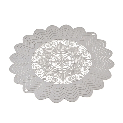 201 Stainless Steel 3D Rotating Hanging Wind Spinner&nbsp;STAS-B122-01P-05