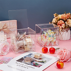 Transparent Acrylic Boxes Cover&nbsp;CON-WH0095-86B