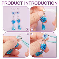 20Pcs Sterling Silver Stud Earring Findings&nbsp;STER-BC0002-24A