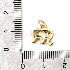 Brass Micro Pave Clear Cubic Zirconia Pendants&nbsp;KK-H267-078G-02