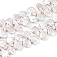 Natural Baroque Keshi Pearl Beads Strands&nbsp;PEAR-S018-15