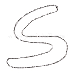 Tarnish Resistant 304 Stainless Steel Ball Chain Necklaces&nbsp;CHS-O005-B-1.5mm
