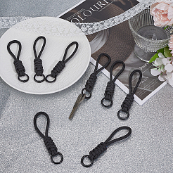 8Pcs Polyester Knitting Wrist Lanyard Hand Mobile Straps&nbsp;AJEW-ME0002-52