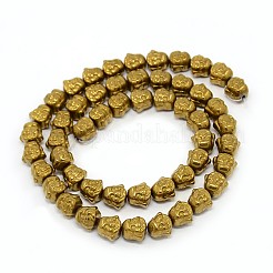 Electroplate Non-magnetic Synthetic Hematite Beads Strands&nbsp;LS-G-J181-05