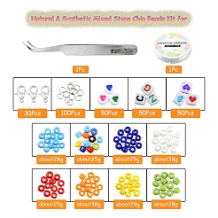DIY Letter & Seed Beads Jewelry Set Making Kit&nbsp;DIY-YW0005-21
