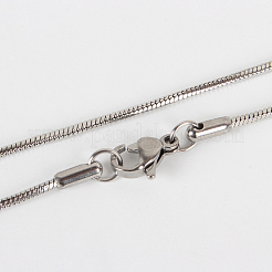 304 Stainless Steel Snake Chain Necklace Making&nbsp;STAS-P045-18