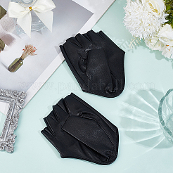 1 Pair PU Leather Half-finger Gloves&nbsp;AJEW-CL0005-75B