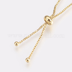 Adjustable Brass Bolo Bracelets&nbsp;BJEW-L618-02G