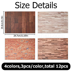 4Bags 4 Colors Paper Wallpaper Mini Model&nbsp;DIY-HS0002-40
