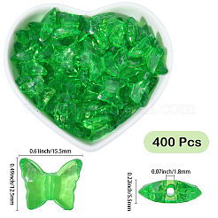 400Pcs Transparent Acrylic Beads&nbsp;TACR-PA0001-12