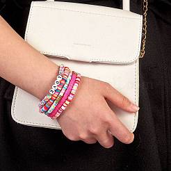 Love Bless Stretch Bracelet Sets for Teen Girl Women&nbsp;BJEW-SW00006