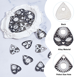 32Pcs 4 Styles Alloy Enamel Pendants&nbsp;ENAM-HY0001-40
