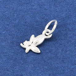925 Sterling Silver Flower Charms&nbsp;STER-H118-07S