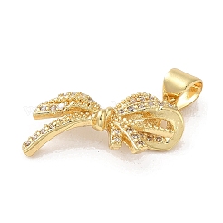 Rack Plating Brass Micro Pave Clear Cubic Zirconia Pendants&nbsp;KK-A206-05A-G