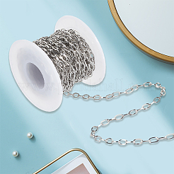 5M Stainless Steel Textured Cable Chains&nbsp;CHS-BM0001-08