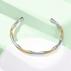 304 Stainless Steel Cuff Bangles&nbsp;BJEW-B150-01GP
