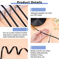 Flat PU Leather Cord&nbsp;DIY-WH0656-51A