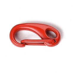 Spray Painted Alloy Push Gate Snap Keychain Clasp Findings&nbsp;PALLOY-K257-12