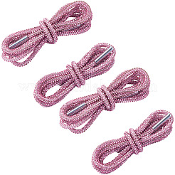 4Pcs Rhinestone Round Cord Shoelace&nbsp;FIND-TA0010-44P-03