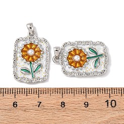 Brass Enamel Pendants&nbsp;KK-C143-49P