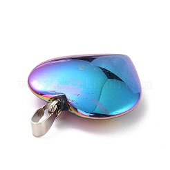 Electroplate Non-magnetic Synthetic Hematite Pendants&nbsp;G-I315-01B