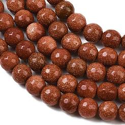 Synthetic Goldstone Beads Strands&nbsp;G-Z117-A01-6mm