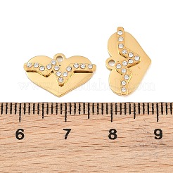 304 Stainless Steel Rhinestone Pendants&nbsp;RB-CBA72D5-03G