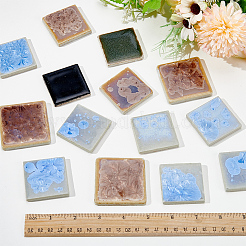500G Square Porcelain Cabochons Mosaic Pieces Sets&nbsp;PORC-SP0001-26