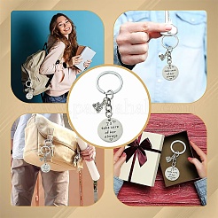 Alloy Enamel & Stainless Steel Keychain&nbsp;KEYC-YW00036