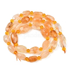 Heated Natural Citrine Beads Strands&nbsp;G-Z147-B01-02