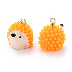 Autumn Theme Opaque Resin Pendants&nbsp;RESI-I038-02P