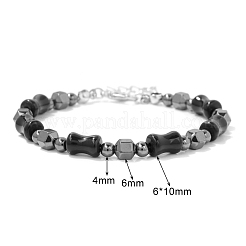 Adjustable Synthetic Non-magnetic Hematite Bead Stretch Bracelets&nbsp;PW-WG03C29-01