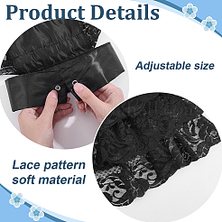 3Pcs 3 Styles Polyester Ruffle Collar & Sleeves Set&nbsp;AJEW-WH0609-803