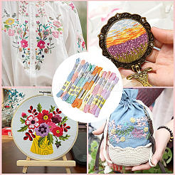 12Skeins 12 Colors Cotton Embroidery Floss&nbsp;OCOR-CY0004-93