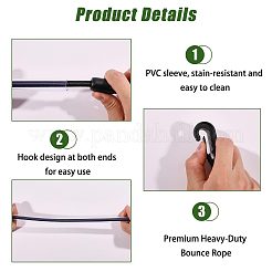 Nylon Adjustable Elastic Tail Strap&nbsp;AJEW-WH0481-758B
