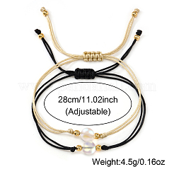 Synthetic Moonstone Round Braided Bead Bracelet Sets&nbsp;MU6747
