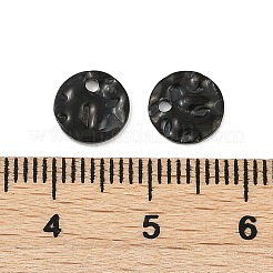 304 Stainless Steel Textured Disc Charms&nbsp;STAS-Q336-11A-B