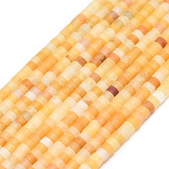 Natural Topaz Jade Beads Strands&nbsp;G-P575-B06-4x2mm