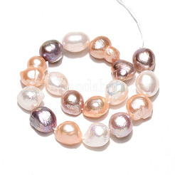 Natural Cultured Freshwater Pearl Beads Strands&nbsp;PEAR-N014-09A-01