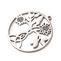 304 Stainless Steel Pendants&nbsp;STAS-F367-09P