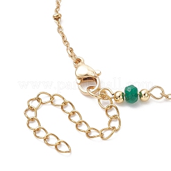 3Pcs Natural Malaysia Jade Rondelle Beads Link Bracelets&nbsp;BJEW-JB12655