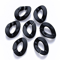 Opaque Spray Painted Acrylic Linking Rings&nbsp;OACR-S036-001A-I07
