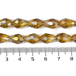 Transparent Electroplate Glass Beads Strands&nbsp;EGLA-N013-T10mm-B08