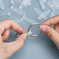 300Pcs PP Plastic Badge Strap Clip Key Chain Connector Plastic Keychain Clip for Card Holder&nbsp;FIND-NB0006-90