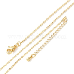 Brass Rolo Chains Necklaces for Women&nbsp;NJEW-D302-43G